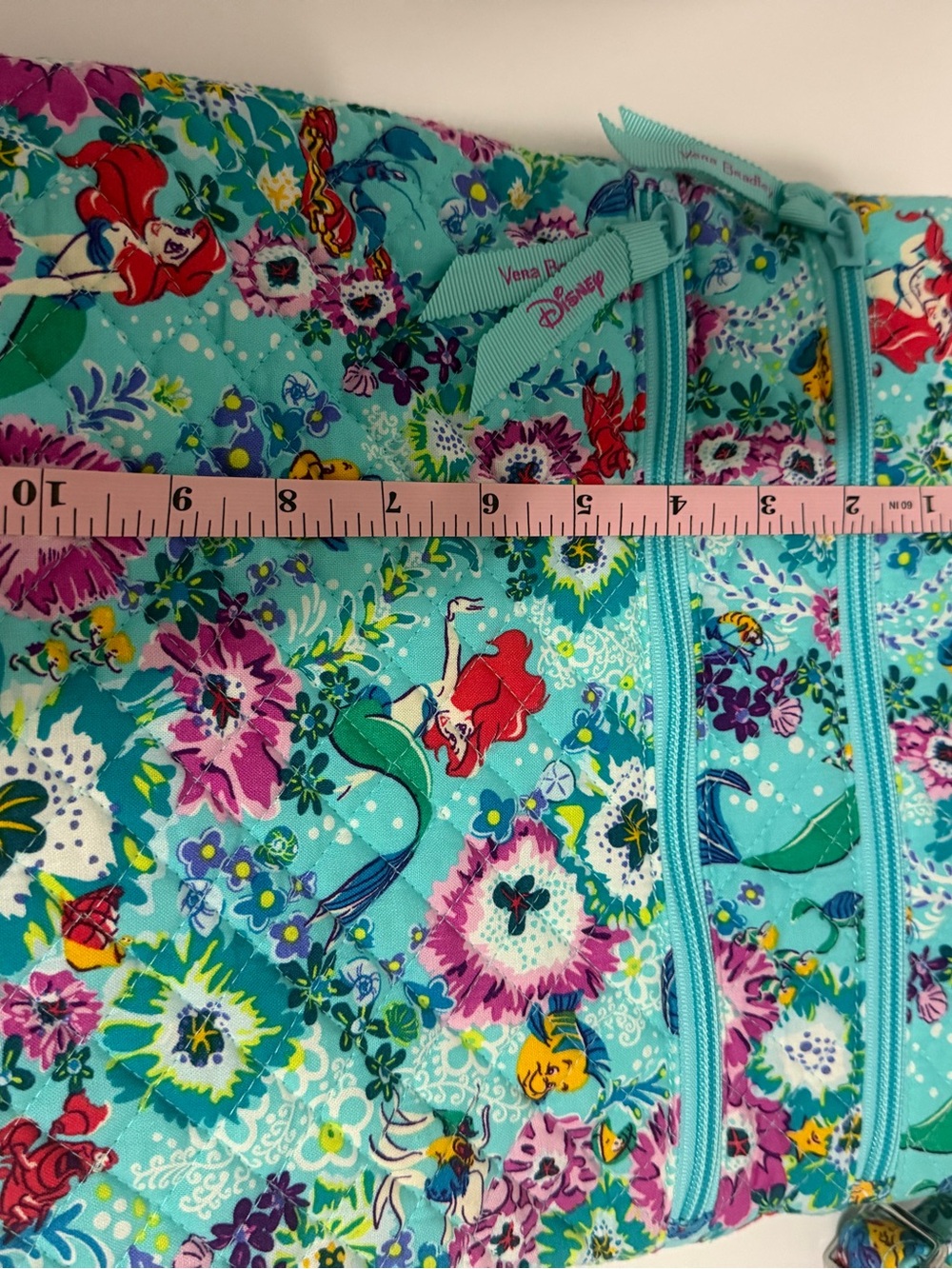 Vera Bradley Disney Parks Ariel Little Mermaid Triple Zip Hipster Crossbody Bag - Picture 12 of 13